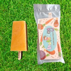 Helado sabor pollo con zanahoria